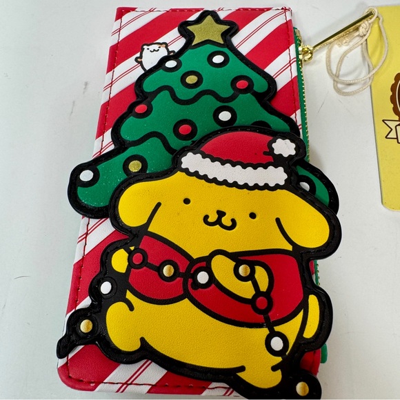 Loungefly Sanrio Exclusive Pompompurin Santa Hat Large Card Holder - Picture 2 of 11